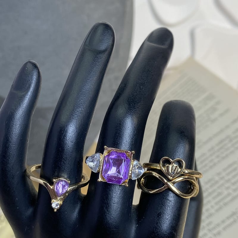 Gold 4in1 ring set